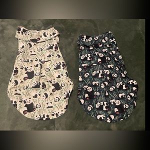 Really cute panda shirts for pets (dog or cat)